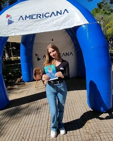 Stand de la Universidad Americana en Coronel Bogado